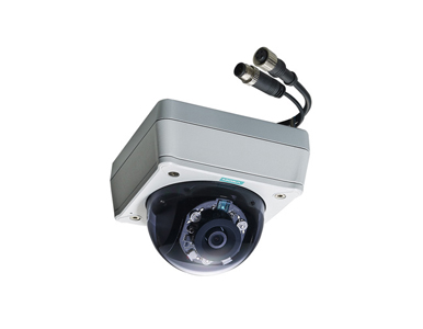 VPort P16-1MP-M12-IR-CAM36-T - EN50155, HD image, fixed-dome IP camera, PoE, M12 connector, -40 to 70 Degree C by MOXA